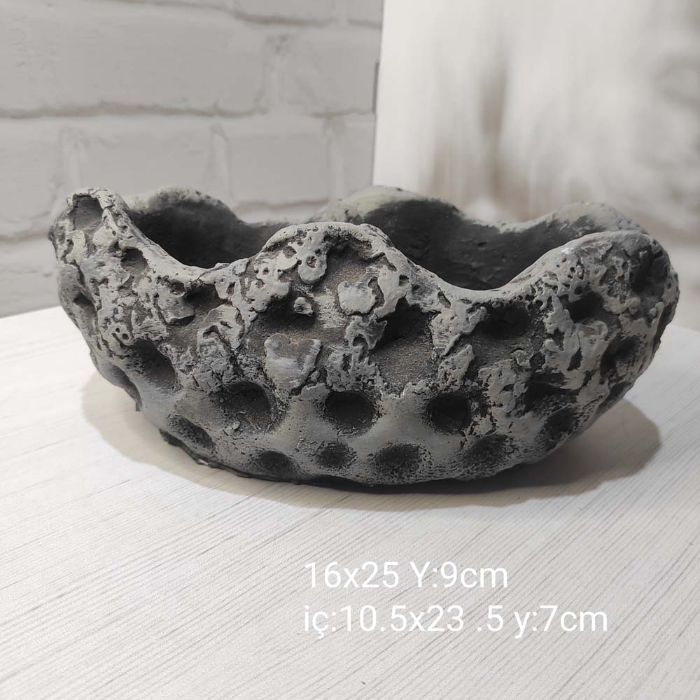 YY1200-Krater Desenli Saksı Silikon Kalıp
