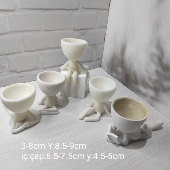 Çöp Adam 5’li Saksı Silikon Kalıp – Eğlenceli ve Modern Dekoratif Hediye! Çöp Adam 5’li Saksı Silikon Kalıp – Eğlenceli ve Modern Dekoratif Hediye!