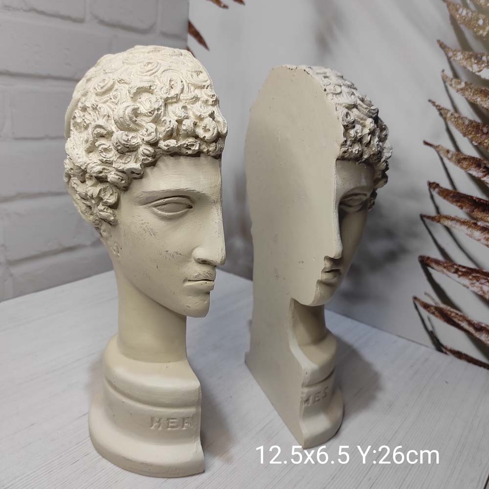 YY1310 Hermes Büst Kitap Tutucu Silikon Kalıp: Şıklık ve İşlevselliği Birleştiren Anlamlı Hediye!