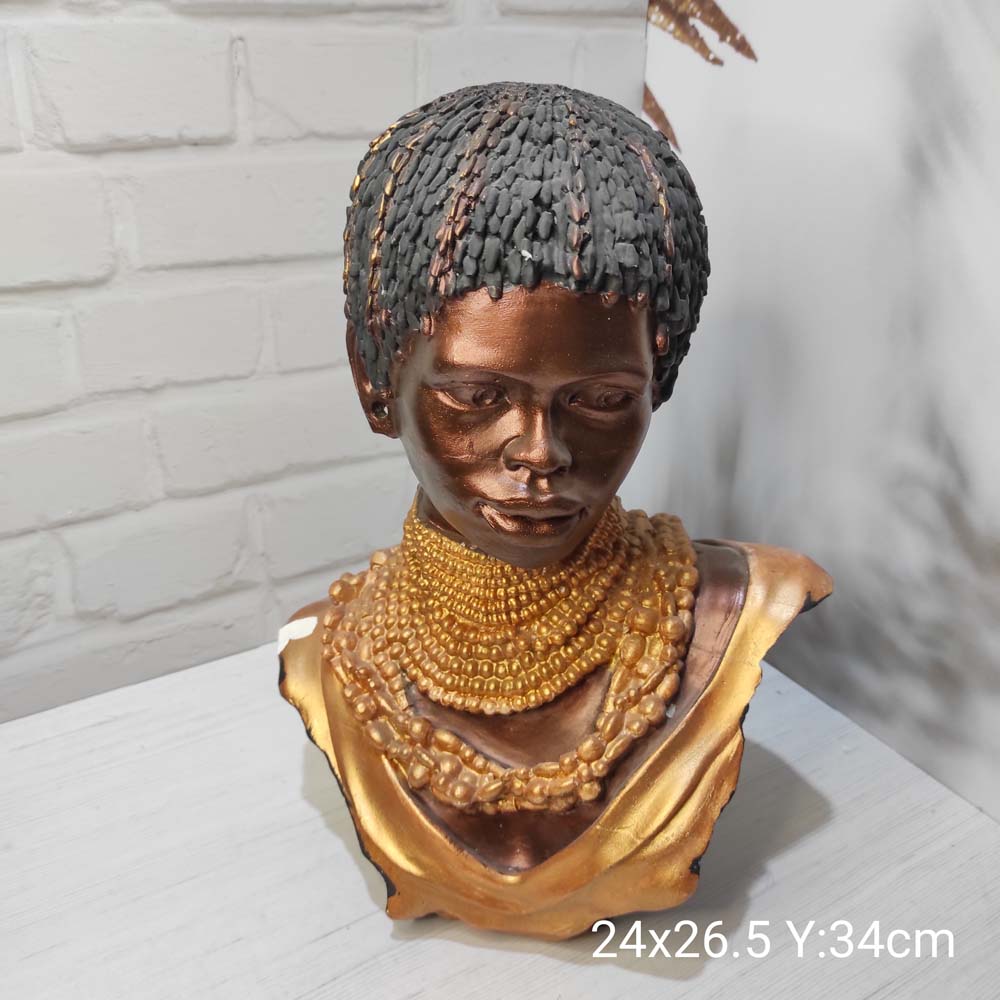 YY1332 Saçı Örgülü Siyahi Kız Biblo Silikon Kalıp: Sanatsal ve Anlamlı Hediye Seçeneği! 