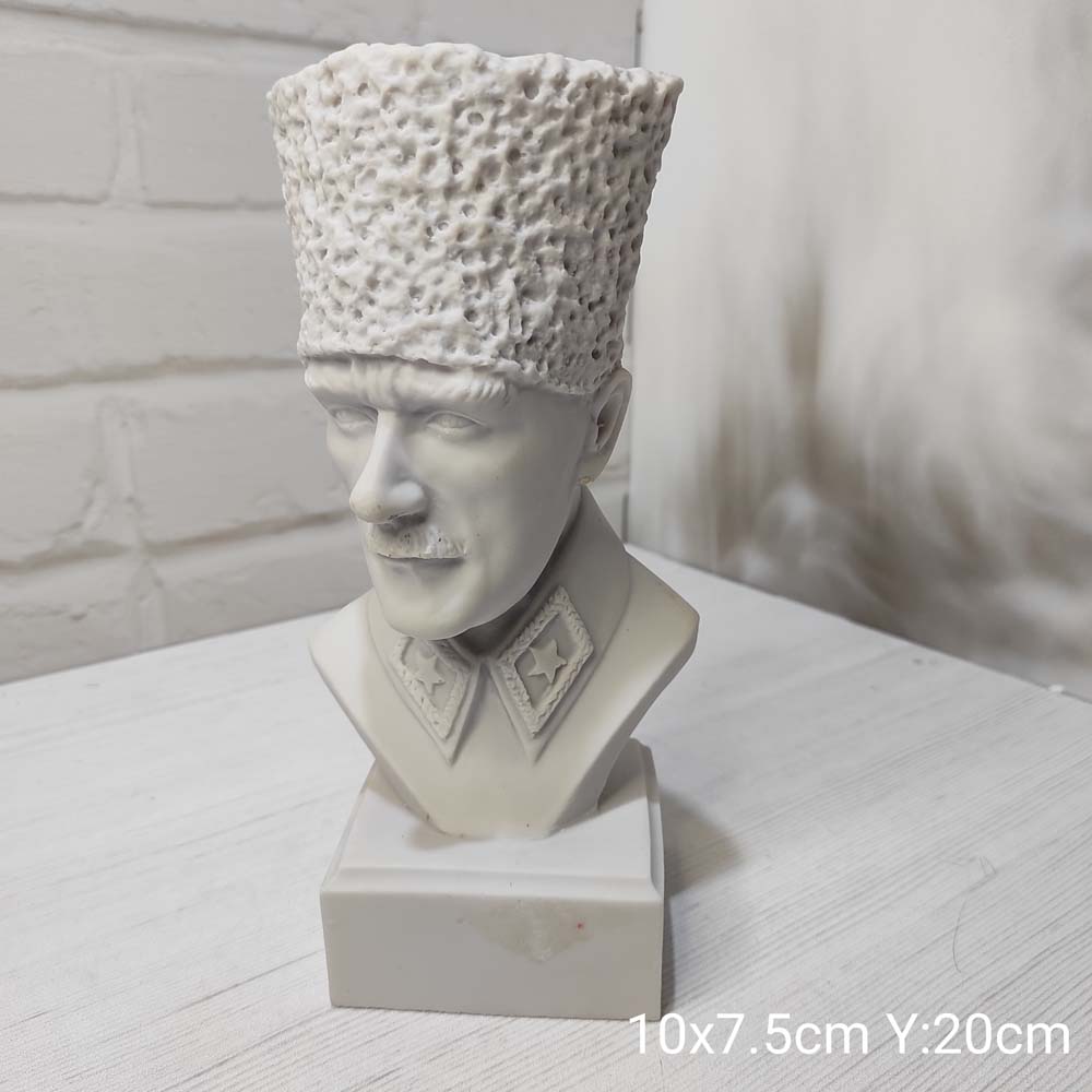 YY1352 - Atatürk Büst Biblo Silikon Kalıp