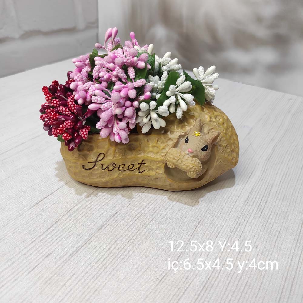 YY1437-Fıstık Saksı Silikon Kalıp YY1437-Fıstık Saksı Silikon Kalıp