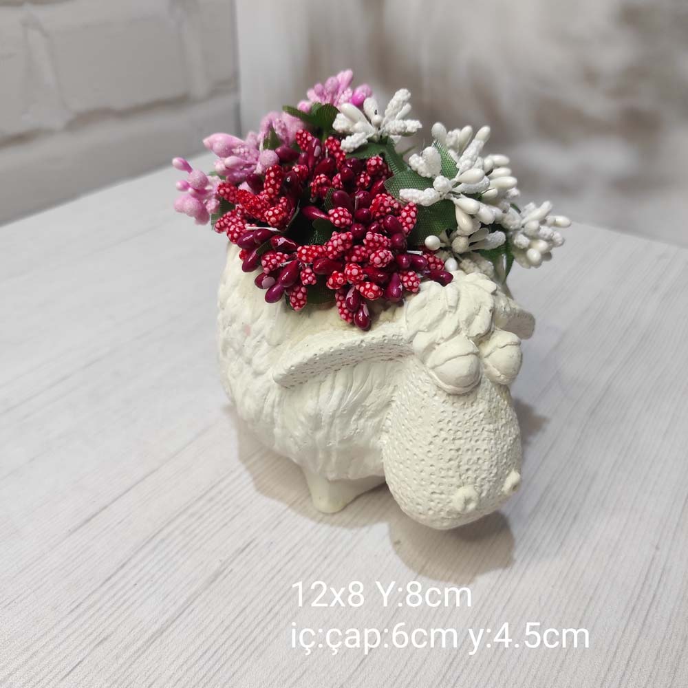 YY1441-Koyun Saksı Silikon Kalıp YY1441-Koyun Saksı Silikon Kalıp