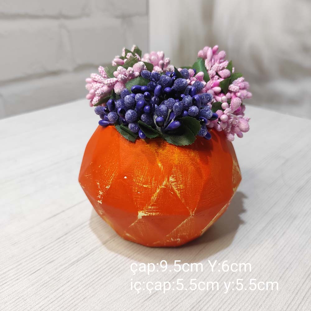 YY1548-Geometrik Saksı Silikon Kalıp