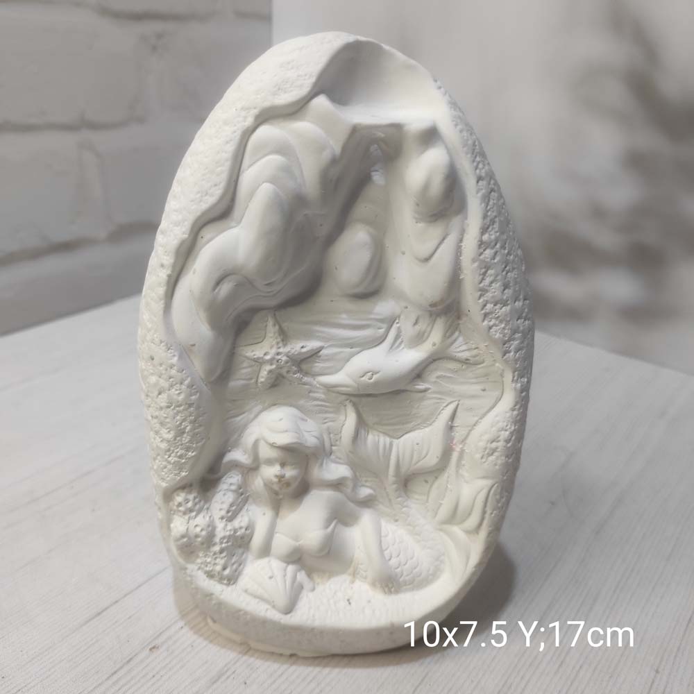 YY1735-Deniz Kızlı 2 Taraflı Geri Akış Tütsü Silikon Kalıp