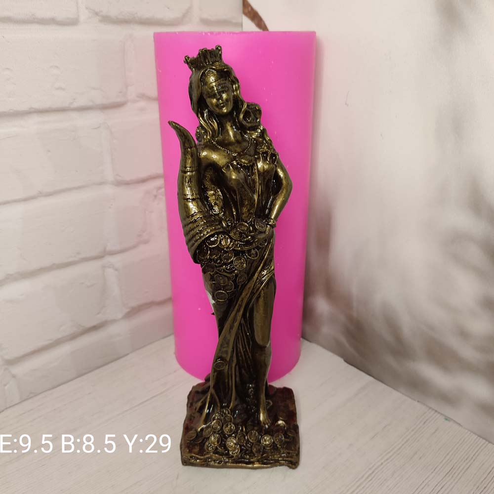 YY1879-Borozanlı Kadın Biblo Silikon Kalıp