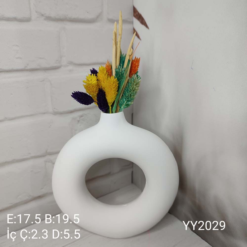 YY2029 Simit Vazo Bohem Vazo 19.5 Cm Silikon Kalıp