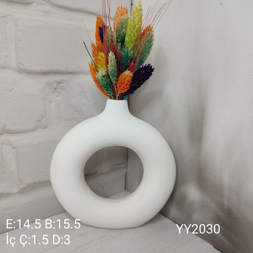 YY2030 Simit Vazo Bohem Vazo 15.5 Cm Silikon Kalıp