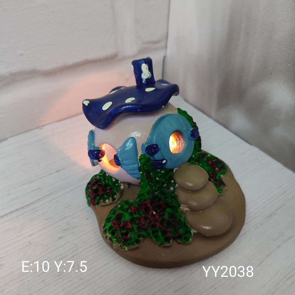 YY2038 Orman Evi Tea Lıght Mumluk Fener Ev Silikon Kalıp