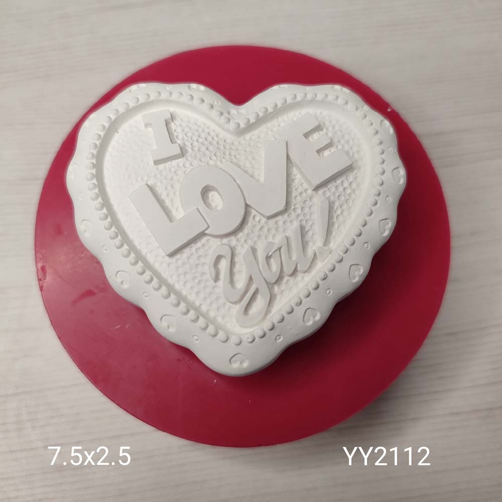 YY2112 I Love You Kenarları Fırfırlı Kalp Silikon Kalıp YY2112 I Love You Kenarları Fırfırlı Kalp Silikon Kalıp