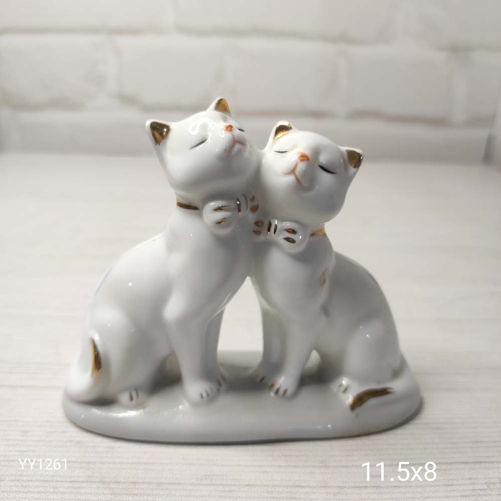 YY2161 Sevgili İkili Kedi Biblo Silikon Kalıp YY2161 Sevgili İkili Kedi Biblo Silikon Kalıp
