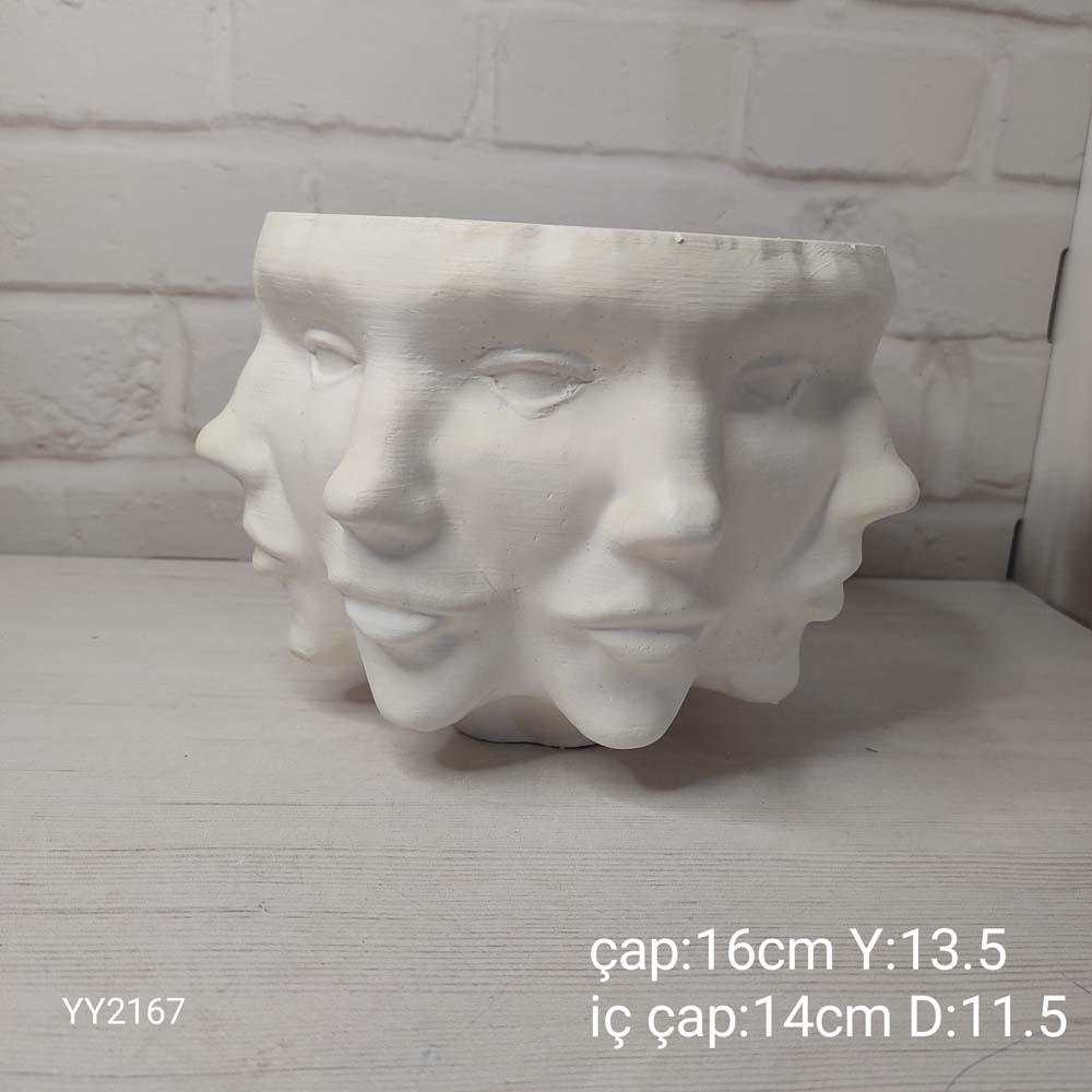 YY2167 Çoklu Yüz Adler Vazo 13.5 Silikon Kalıp