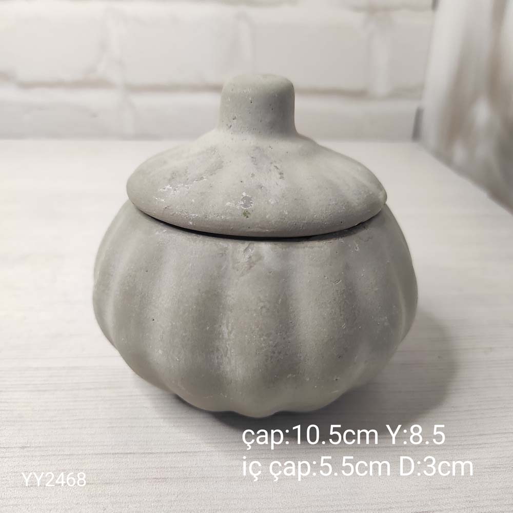 YY2468 Kapaklı Kabak 10,5X8,5 Silikon Kalıp YY2468 Kapaklı Kabak 10,5X8,5 Silikon Kalıp