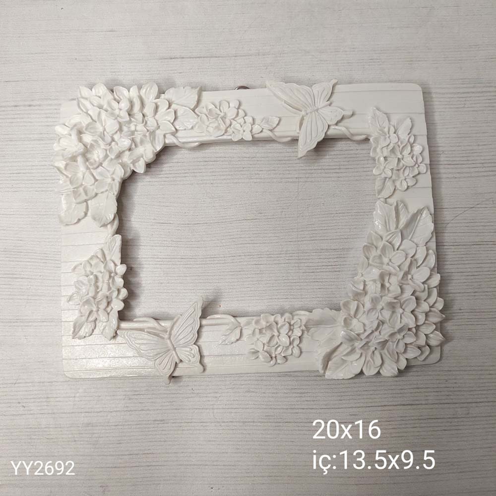 YY2692 Kelebekli Çiçekli Çerçeve 16Cm Silikon Kalıp YY2692 Kelebekli Çiçekli Çerçeve 16Cm Silikon Kalıp