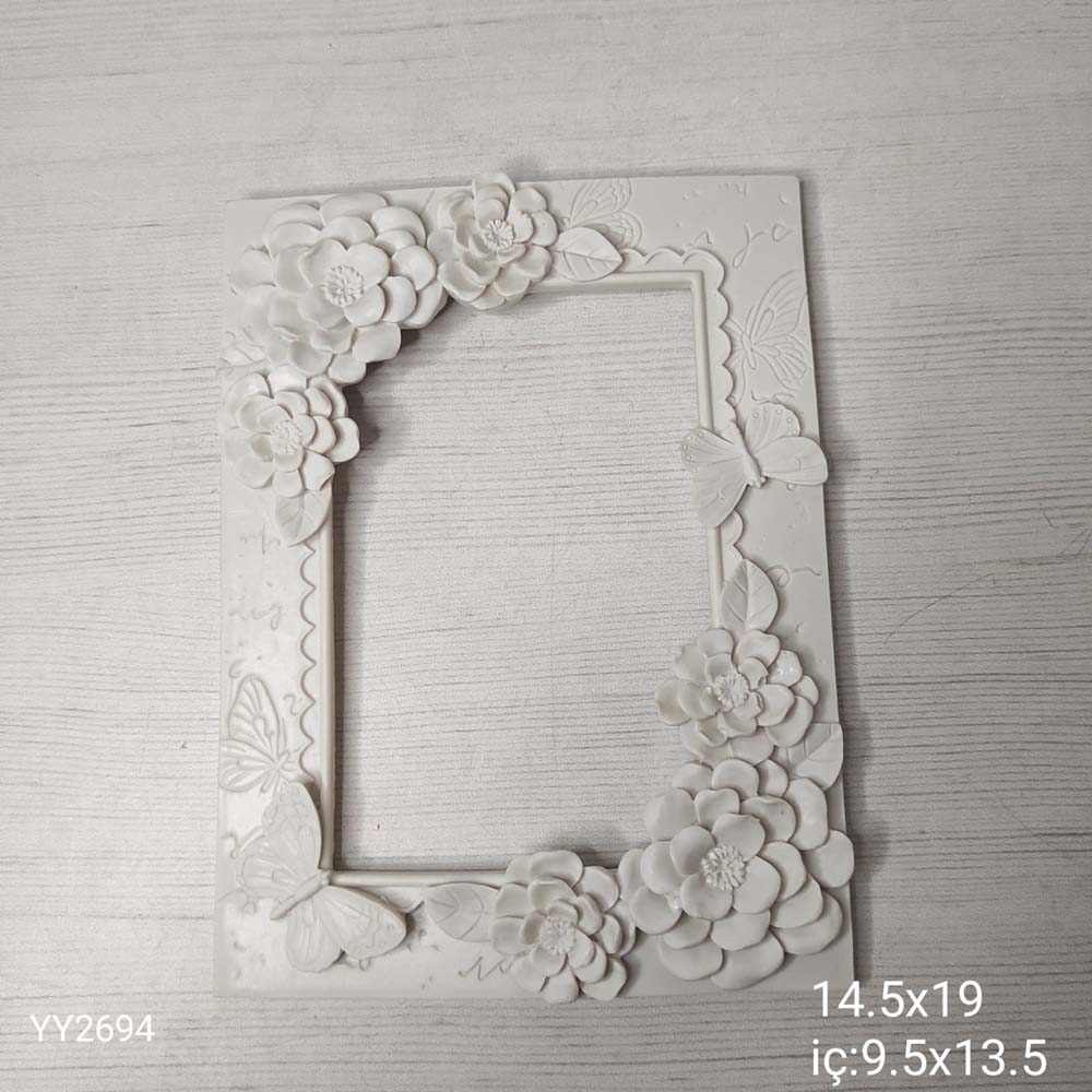 YY2694 Dört Kelebekli Çiçekli Çerçeve 19Cm Silikon Kalıp YY2694 Dört Kelebekli Çiçekli Çerçeve 19Cm Silikon Kalıp
