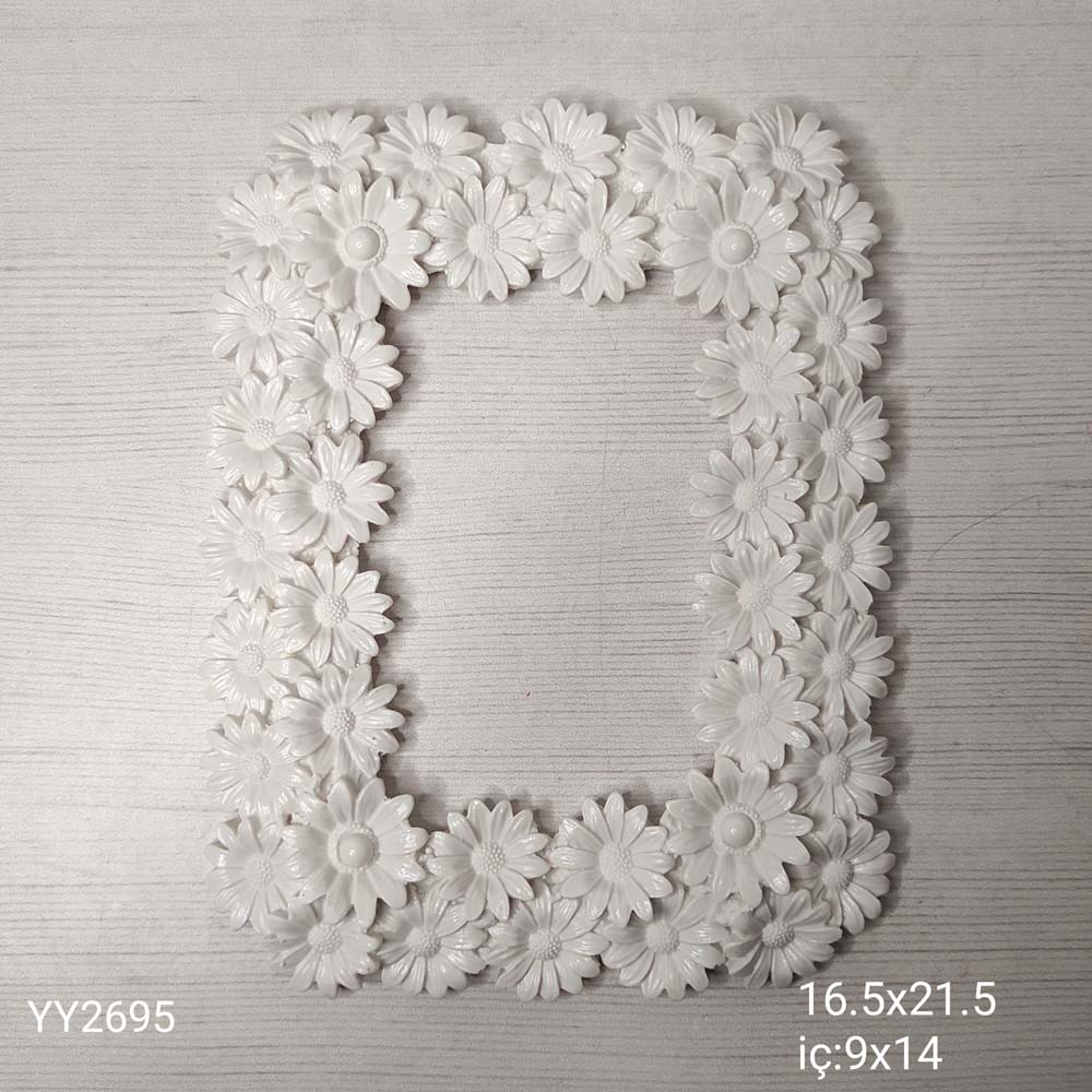 YY2695 Papatya Çerçeve 21,5Cm Silikon Kalıp YY2695 Papatya Çerçeve 21,5Cm Silikon Kalıp
