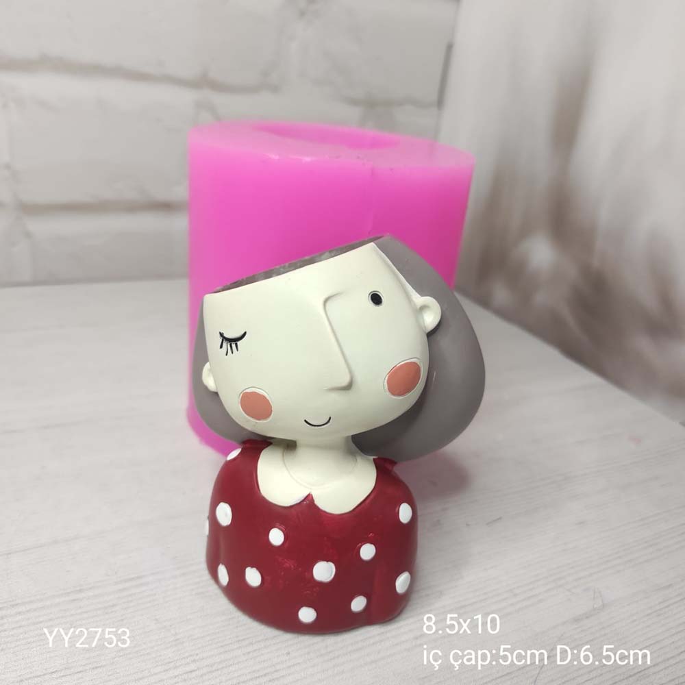 YY2753 SUKULENT SAKSI TEK GÖZÜ KAPALI SİLİKON KALIP: ANNELER GÜNÜNDE ANLAMLI BİR HEDİYE!