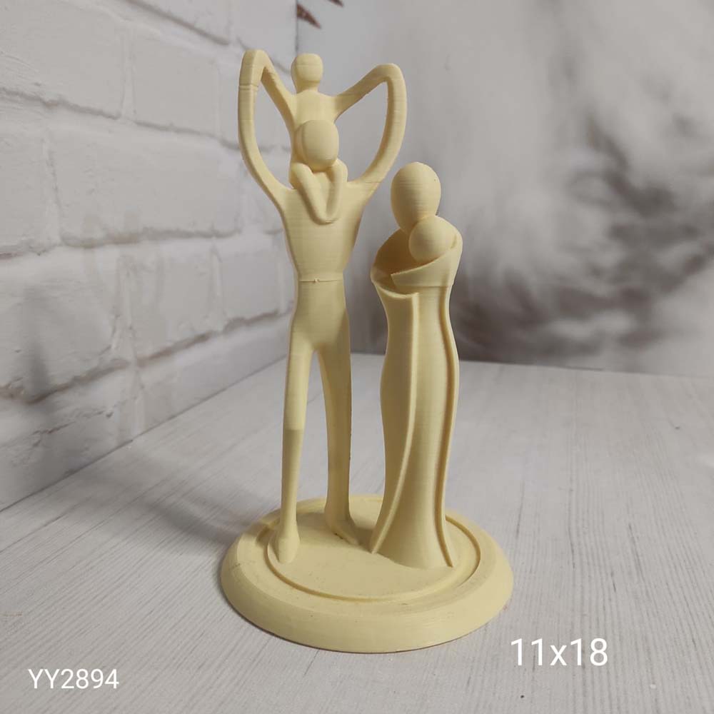 YY2894 Yuvarlak Taban Üzerinde Aile Silikon Kalıp YY2894 Yuvarlak Taban Üzerinde Aile Silikon Kalıp