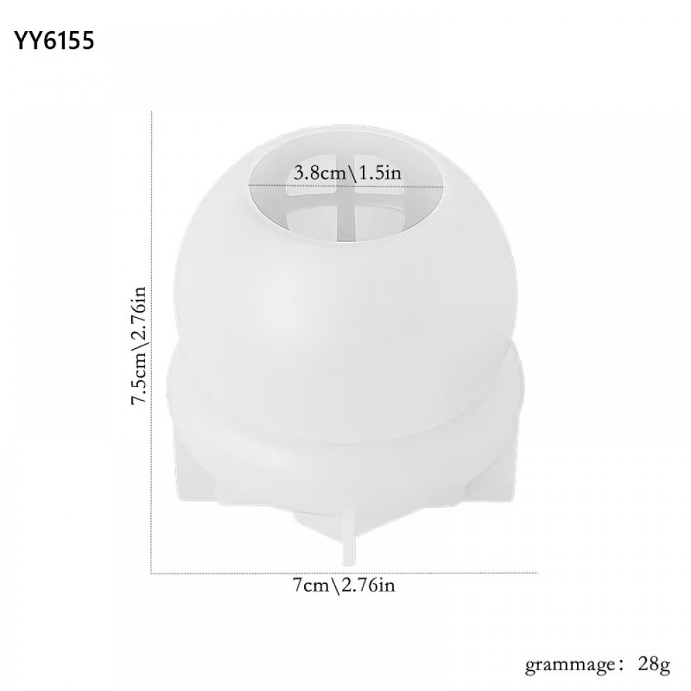 YY6155 MANTAR EV MUM BİBLO SİLİKON KALIP
