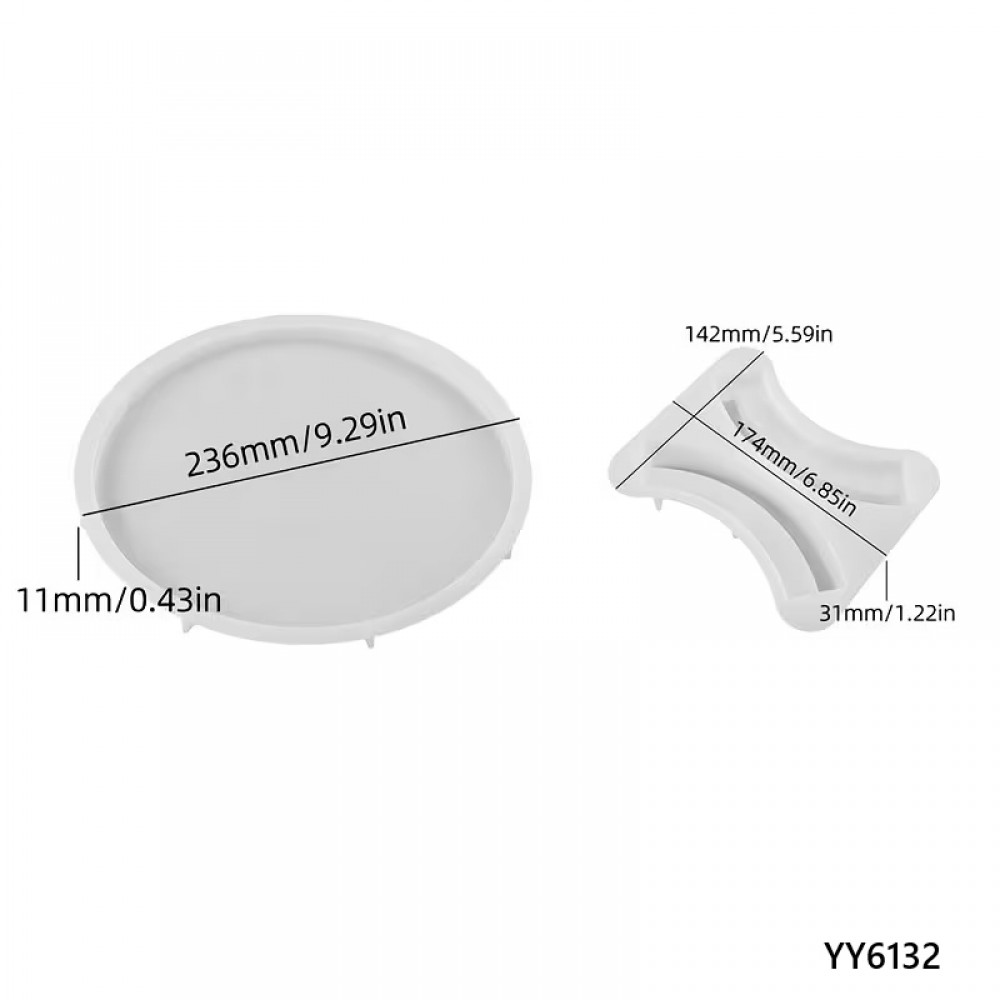 YY6132 ÖZEL TASARIM SUNUMLUK TEPSİ SİLİKON KALIP