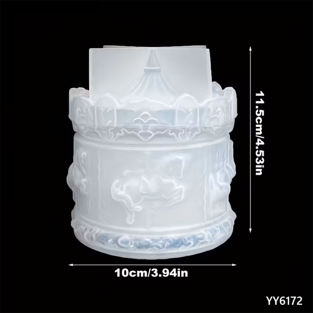 YY6172 ATLI KARINCA MUMLUK TAKI KUTUSU SİLİKON KALIP