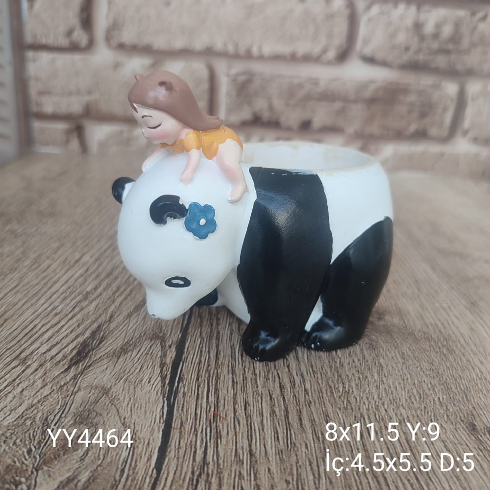 YY4464 Panda Figürlü Kız Sukulent Saksı Silikon Kalıp • El Yapımı Saksı Tasarımları için Hediye Seçeneği! YY4464 Panda Figürlü Kız Sukulent Saksı Silikon Kalıp • El Yapımı Saksı Tasarımları için Hediye Seçeneği!