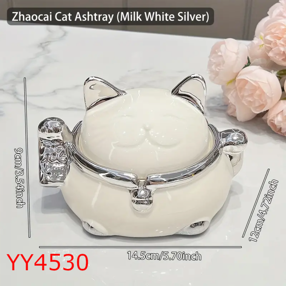 YY4530 Kedi Figürlü Küllük ve Takı Kutusu Silikon Kalıp: Şirin ve Kullanışlı Hediye Seçeneği!