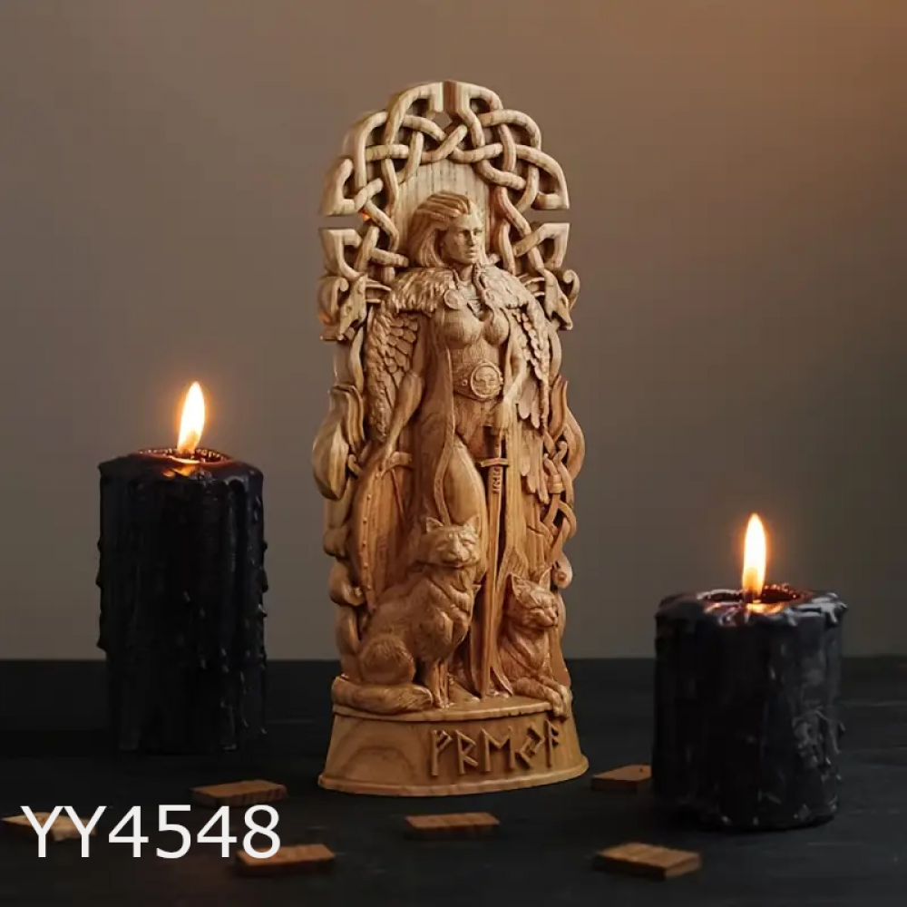 YY4548 Savaş ve Bereketin Tanrıçası Biblo Silikon Kalıp: Güçlü ve Anlamlı Hediye Seçeneği!