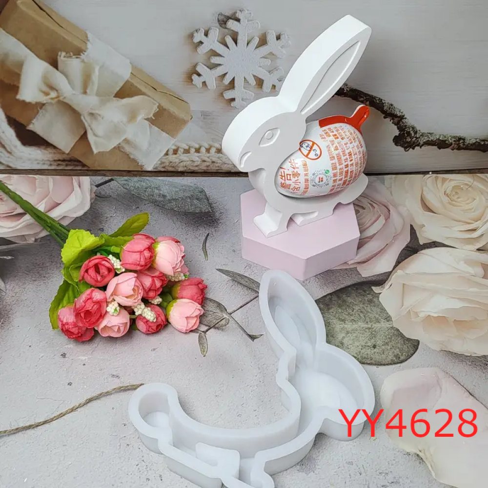 YY4628 - TAVŞAN DEKOR - SİLİKON KALIP