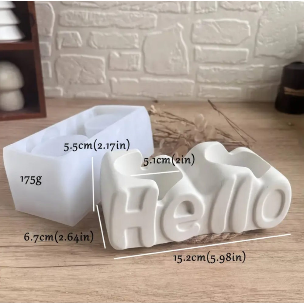 YY4719 - HELLO SUKULENT - SİLİKON KALIP