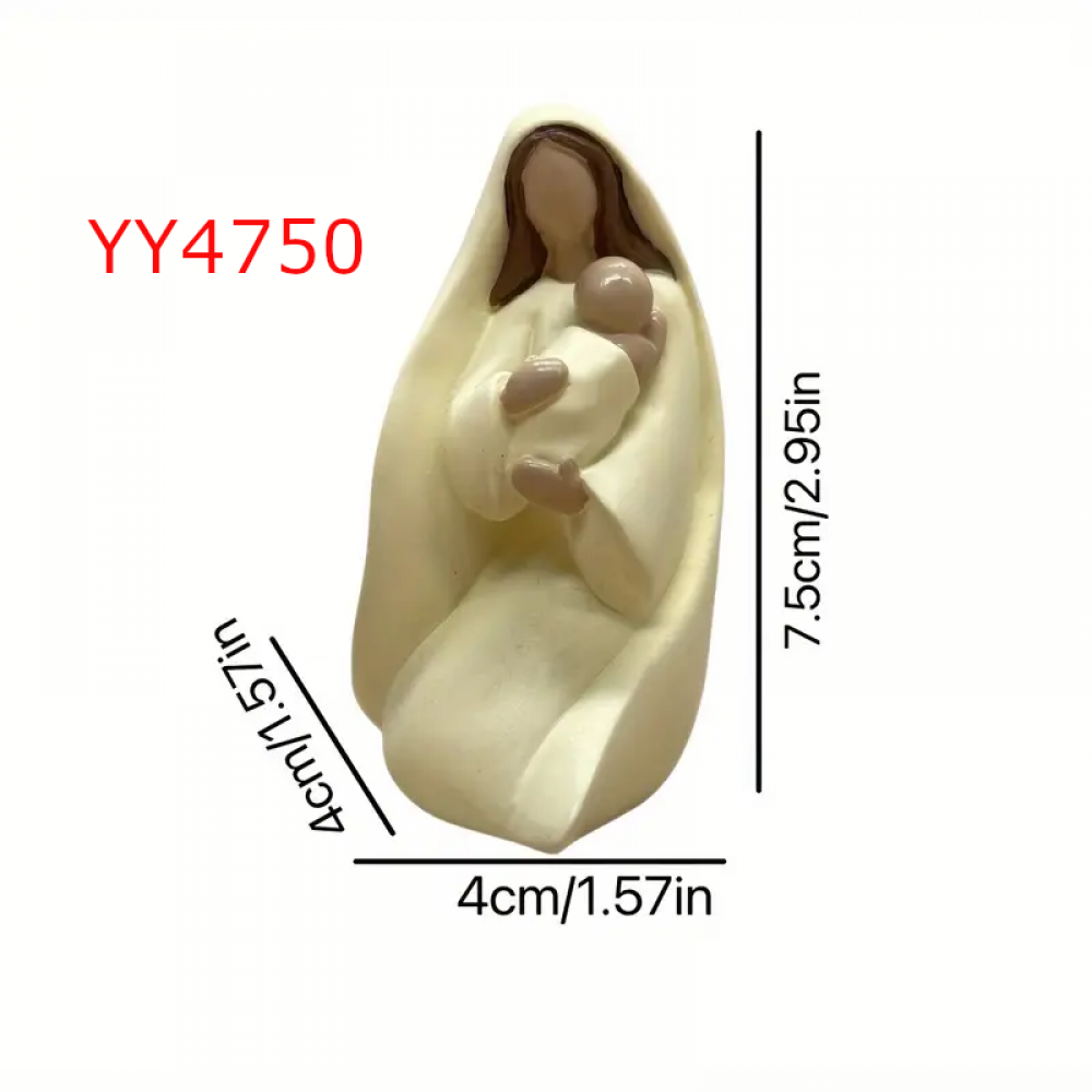 YY4750 -  BEBEKLİ ANNE BİBLO - SİLİKON KALIP