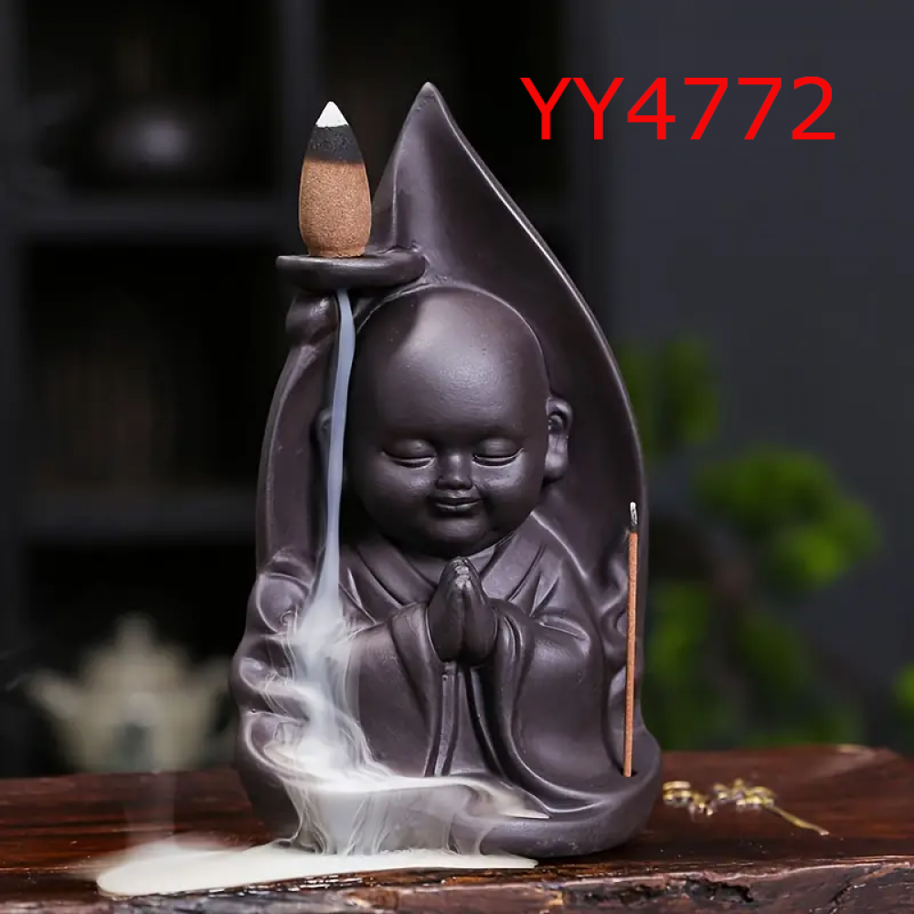 YY4772 Maitreya Buda Geri Akış Tütsülük Silikon Kalıp: Spiritüel ve Estetik Hediye Seçeneği!