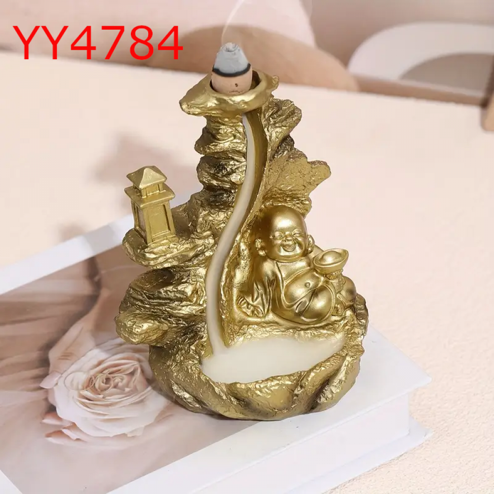 YY4784 Buda Zen - Geri Akış Tütsülük - Silikon Kalıp – Huzurlu ve Spiritüel Dekoratif Hediye!