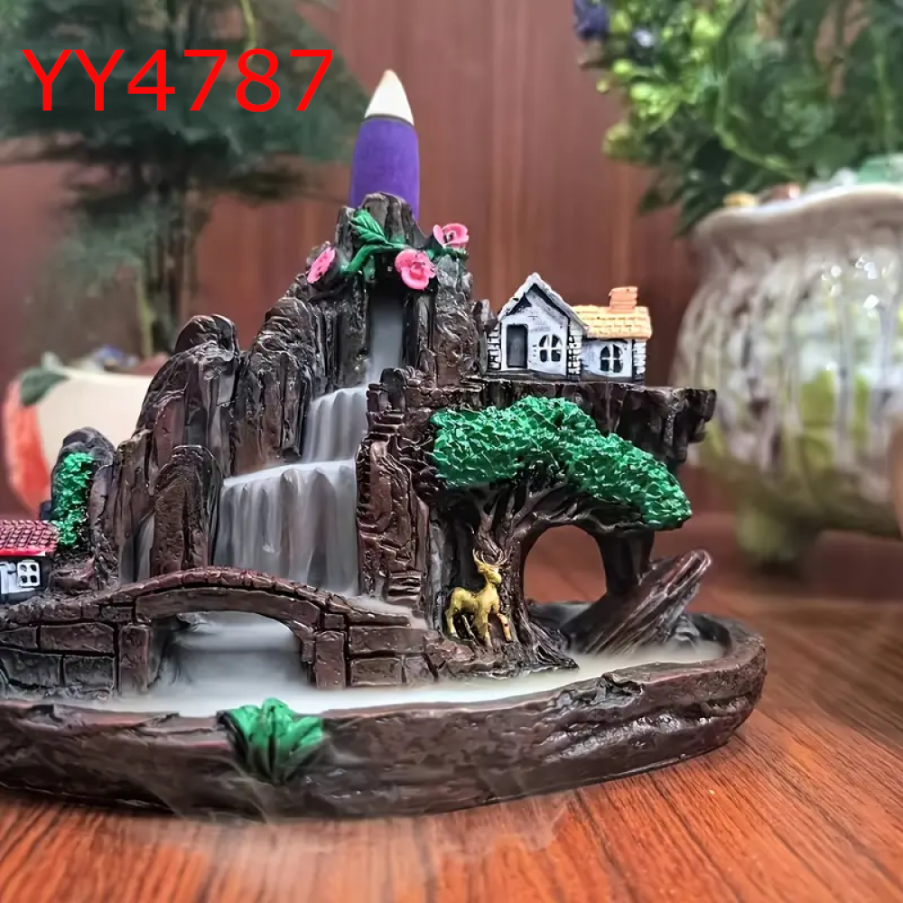 YY4787 Harikalar Diyarı Geri Akış Tütsülük – Silikon Kalıp – Masalsı ve Şık Dekoratif Hediye!