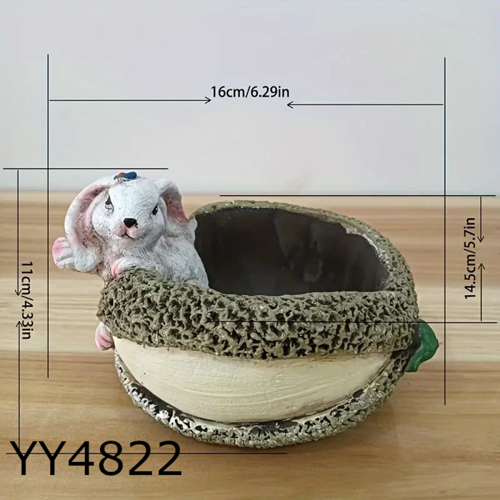 YY4822 - MEYVE TAVŞANI SAKSI - SİLİKON KALIP YY4822 - MEYVE TAVŞANI SAKSI - SİLİKON KALIP