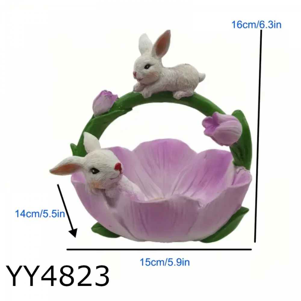 YY4823 - NİLÜFER ÇİÇEGİ TAVŞANLI SEPET SAKSI - SİLİKON KALIP YY4823 - NİLÜFER ÇİÇEGİ TAVŞANLI SEPET SAKSI - SİLİKON KALIP