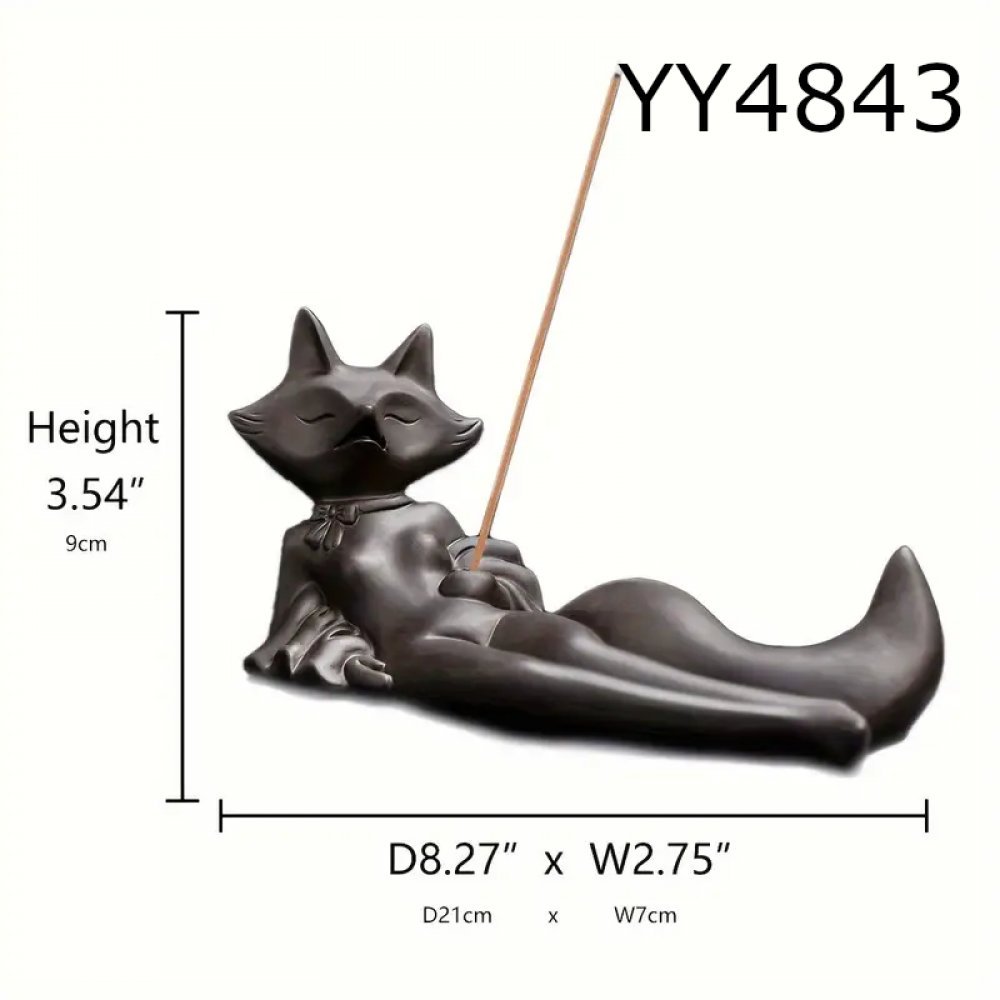 YY4843 - FOX - TİLKİ - TÜTSÜLÜK - SİLİKON KALIP 