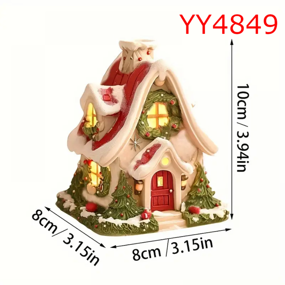 YY4849 - NOEL EVİ -TÜTSÜLÜK - SİLİKON KALIP