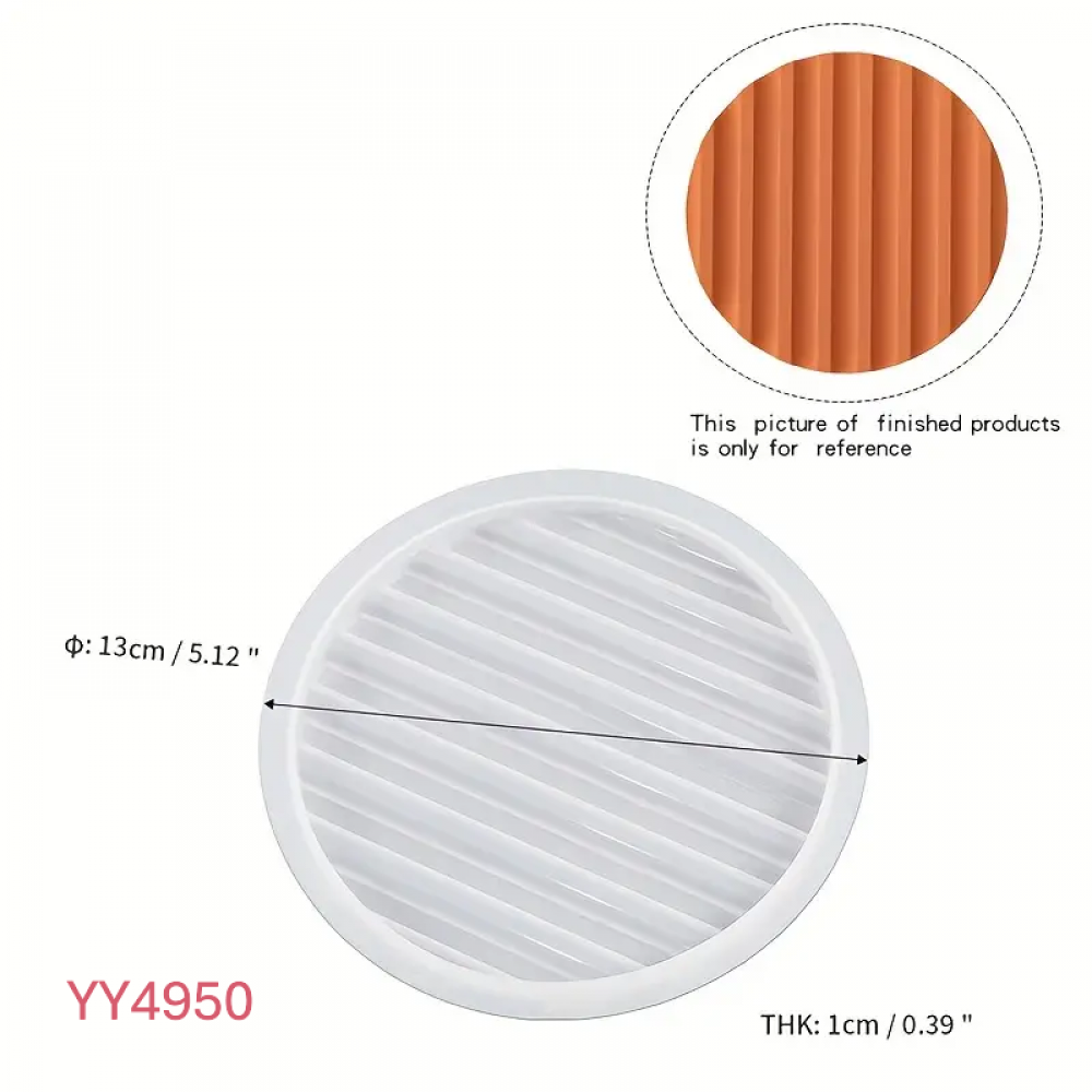 YY4950 - DEKORATİF TABANLIK - SİLİKON KALIP