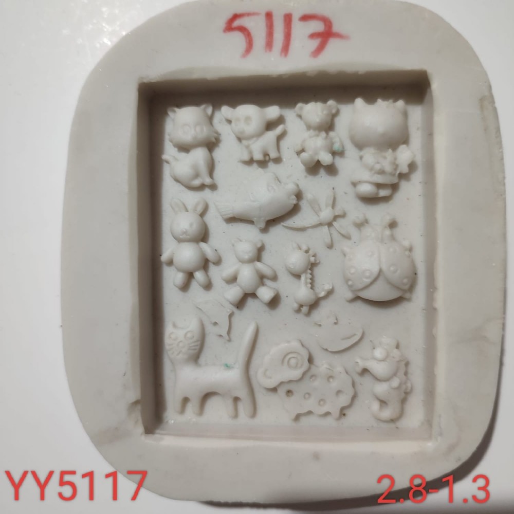 YY5117 - MİNİK HAYVANCIKLAR - SİLİKON KALIP