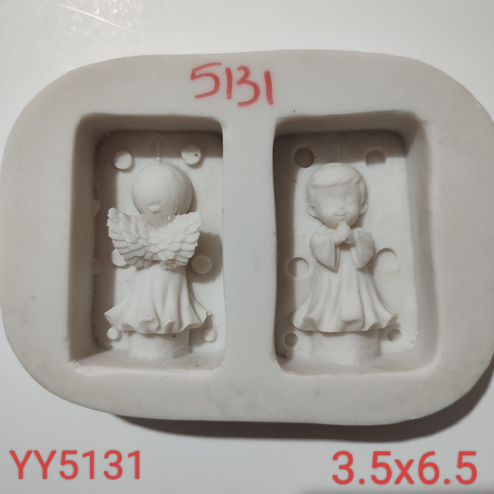 YY5131 - DUA EDEN MELEK ÇOCUK - 3 BOYUTLU - SİLİKON KALIP PİMLİ 