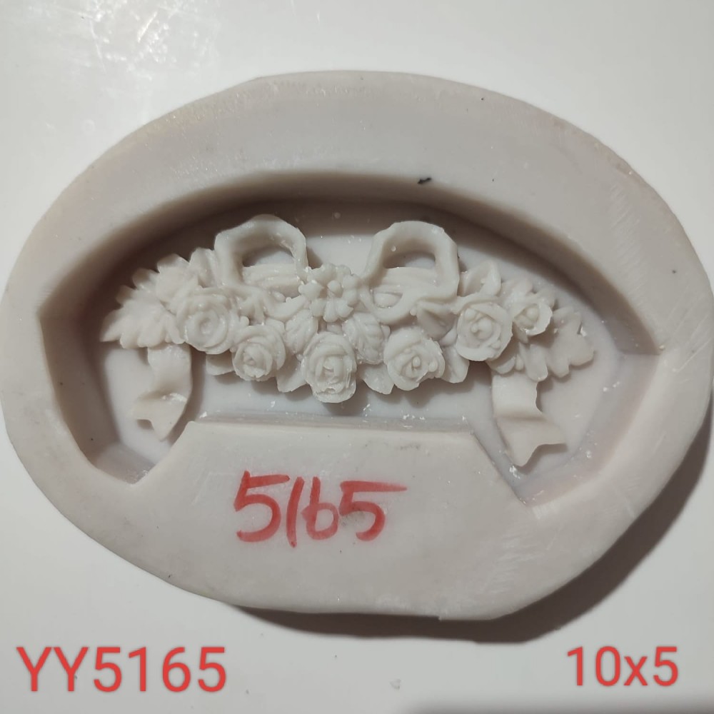 YY5165 - FİYONKLU PANOLUK ÇİÇEK - SİLİKON KALIP