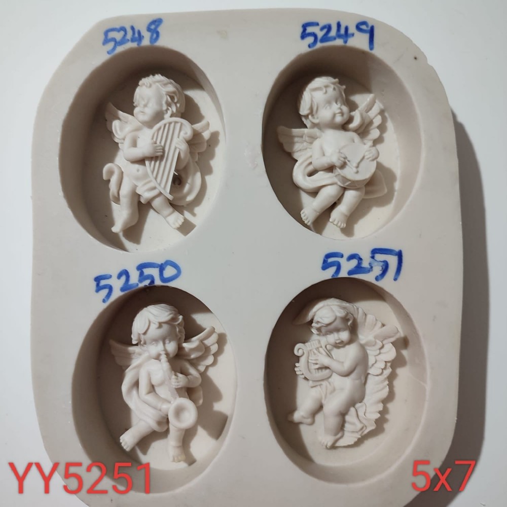 YY5251 - ENTRÜMAN ÇALAN MELEK KIZ - SİLİKON KALIP YY5251 - ENTRÜMAN ÇALAN MELEK KIZ - SİLİKON KALIP