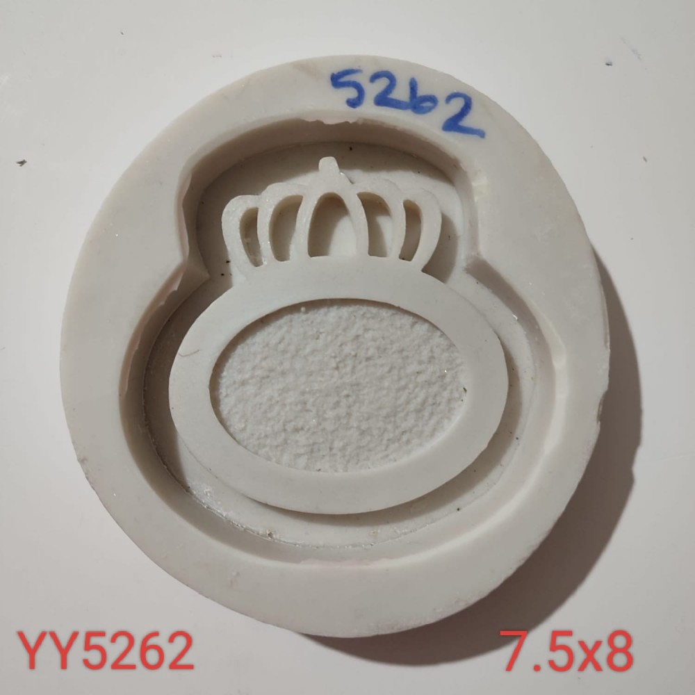 YY5262 - TAÇLI OVAL ÇERÇEVE - SİLİKON KALIP YY5262 - TAÇLI OVAL ÇERÇEVE - SİLİKON KALIP