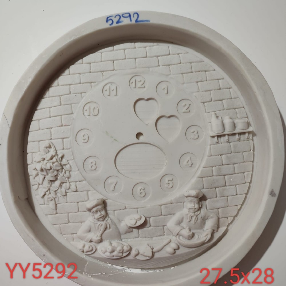 YY5292 - MUTFAK TEMALI SAAT - SİLİKON KALIP YY5292 - MUTFAK TEMALI SAAT - SİLİKON KALIP