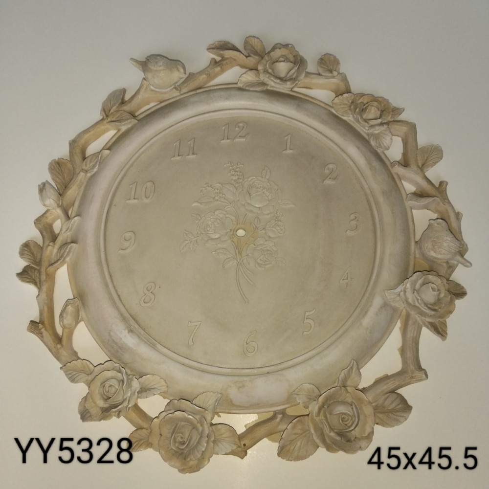 YY5328 - GÜL DEKORLU SAAT - SİLİKON YY5328 - GÜL DEKORLU SAAT - SİLİKON