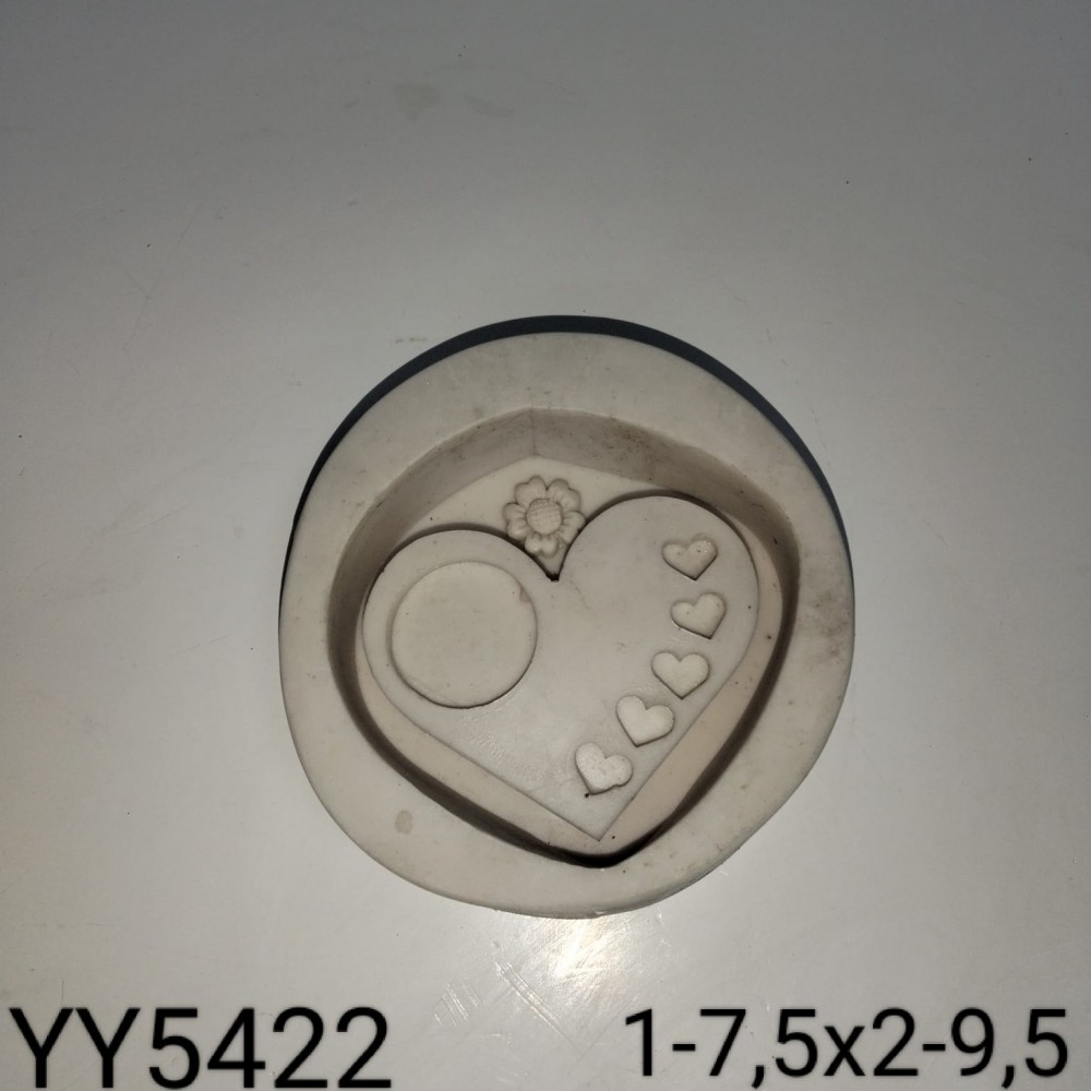 YY5422 - KALP MUMLUK - SİLİKON KALIP YY5422 - KALP MUMLUK - SİLİKON KALIP